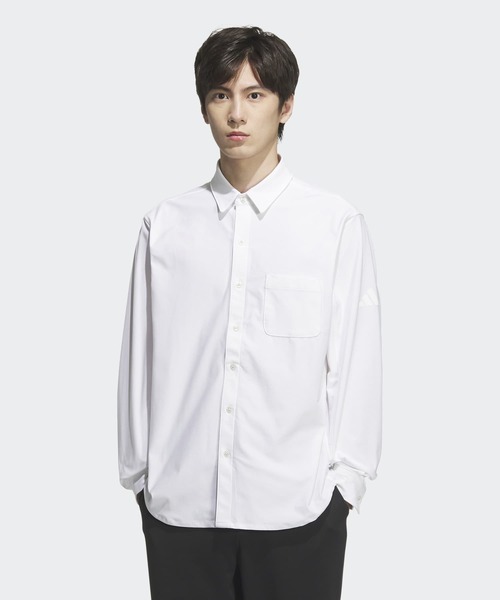 セール】プレミアム カジュアル 軽量 ニット 長袖シャツ / アディダス