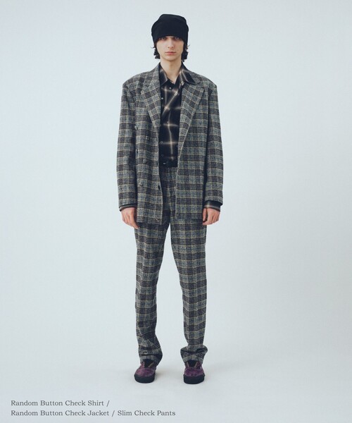 International Gallery BEAMS（インターナショナルギャラリービームス）の「オンブレチェック ランダムボタン レギュラーカラー シャツ（シャツ/ブラウス・メンズ・ブラウン・LARGE/MEDIUM/SMALL）」の7枚目の写真