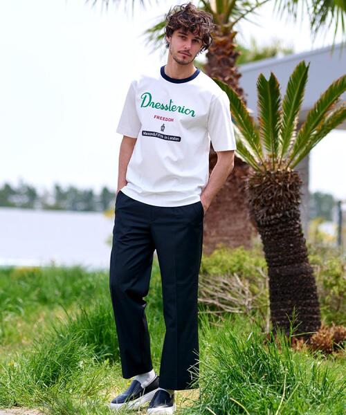 DRESSTERIOR（ドレステリア）の「【接触冷感/抗菌防臭/消臭】ICE CLEAR COTTON ロゴT（Tシャツ/カットソー・メンズ・ダークブラウン/ホワイト/ブラック/ネイビー・90/91/92/94）」の10枚目の写真
