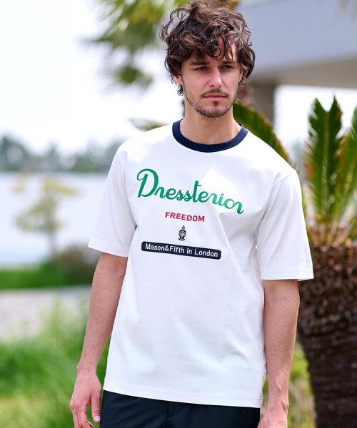 DRESSTERIOR（ドレステリア）の「【接触冷感/抗菌防臭/消臭】ICE CLEAR COTTON ロゴT（Tシャツ/カットソー・メンズ・ダークブラウン/ホワイト/ブラック/ネイビー・90/91/92/94）」の11枚目の写真