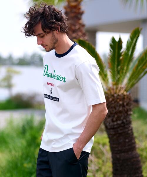 DRESSTERIOR（ドレステリア）の「【接触冷感/抗菌防臭/消臭】ICE CLEAR COTTON ロゴT（Tシャツ/カットソー・メンズ・ダークブラウン/ホワイト/ブラック/ネイビー・90/91/92/94）」の12枚目の写真