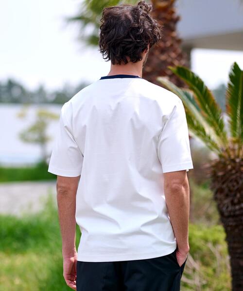DRESSTERIOR（ドレステリア）の「【接触冷感/抗菌防臭/消臭】ICE CLEAR COTTON ロゴT（Tシャツ/カットソー・メンズ・ダークブラウン/ホワイト/ブラック/ネイビー・90/91/92/94）」の13枚目の写真
