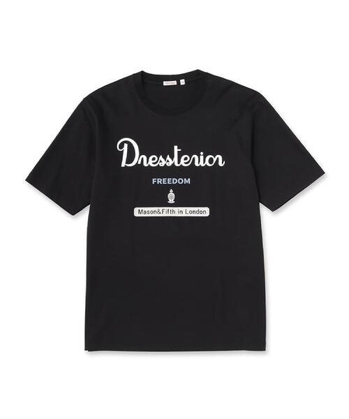 DRESSTERIOR（ドレステリア）の「【接触冷感/抗菌防臭/消臭】ICE CLEAR COTTON ロゴT（Tシャツ/カットソー・メンズ・ダークブラウン/ホワイト/ブラック/ネイビー・90/91/92/94）」の15枚目の写真