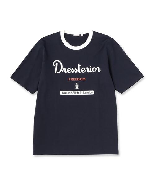DRESSTERIOR（ドレステリア）の「【接触冷感/抗菌防臭/消臭】ICE CLEAR COTTON ロゴT（Tシャツ/カットソー・メンズ・ダークブラウン/ホワイト/ブラック/ネイビー・90/91/92/94）」の16枚目の写真