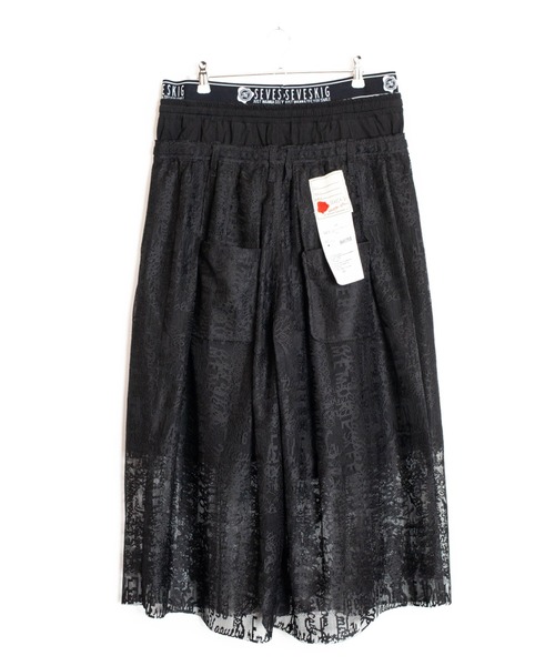 SEVESKIG（セヴシグ）の「SEVESKIG/セブシグ/LACE PANT_PT-SV-NRS-1009（その他パンツ・メンズ・ブラック/ホワイト・SMALL/MEDIUM/LARGE/X-LARGE）」の8枚目の写真