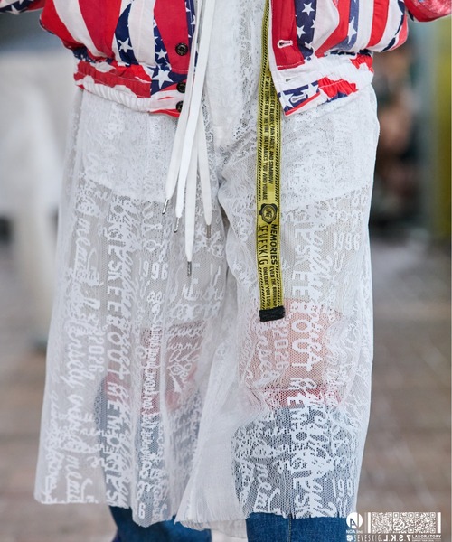 SEVESKIG（セヴシグ）の「SEVESKIG/セブシグ/LACE PANT_PT-SV-NRS-1009（その他パンツ・メンズ・ブラック/ホワイト・SMALL/MEDIUM/LARGE/X-LARGE）」の14枚目の写真