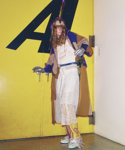 SEVESKIG（セヴシグ）の「SEVESKIG/セブシグ/LACE PANT_PT-SV-NRS-1009（その他パンツ・メンズ・ブラック/ホワイト・SMALL/MEDIUM/LARGE/X-LARGE）」の15枚目の写真