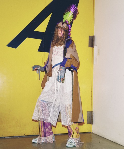 SEVESKIG（セヴシグ）の「SEVESKIG/セブシグ/LACE PANT_PT-SV-NRS-1009（その他パンツ・メンズ・ブラック/ホワイト・SMALL/MEDIUM/LARGE/X-LARGE）」の17枚目の写真