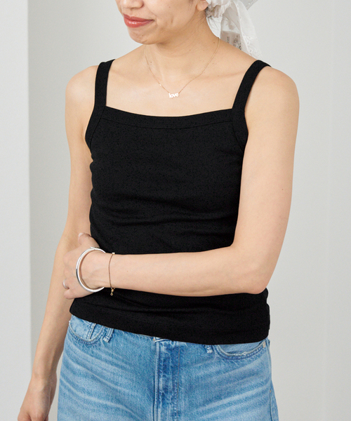IENA(イエナ)の「FLORE FLORE/フローレフローレ MAY CAMI キャミソール(キャミソール・レディース・バーガンディー/ブラック/ベージュ・FREE)」の5枚目の写真