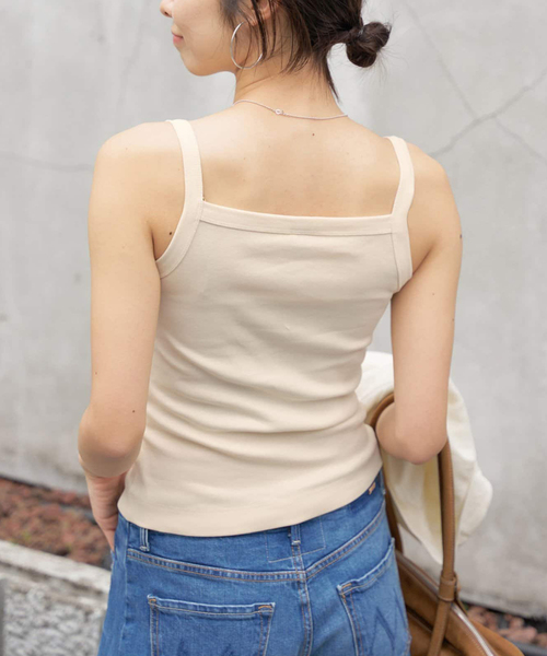 IENA(イエナ)の「FLORE FLORE/フローレフローレ MAY CAMI キャミソール(キャミソール・レディース・バーガンディー/ブラック/ベージュ・FREE)」の14枚目の写真