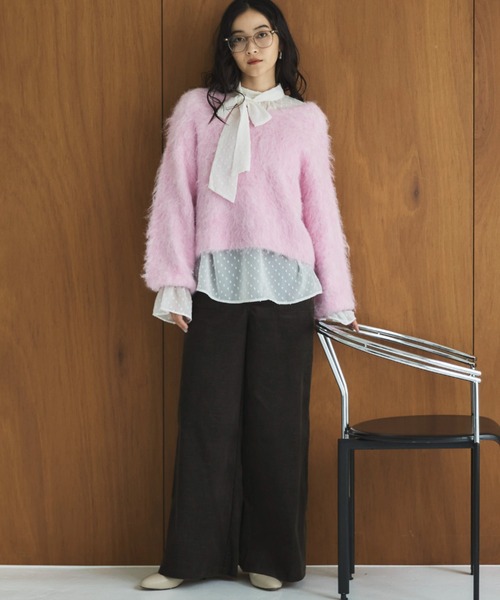 Doux archives(ドゥアルシーヴ)の「別珍デニムベイカーパンツ(デニムパンツ・レディース・ダークブラウン/ネイビー/キャメル・36/38)」の10枚目の写真
