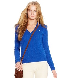 POLO RALPH LAUREN | ウール ブレンド Vネック セーター(ニット/セーター)