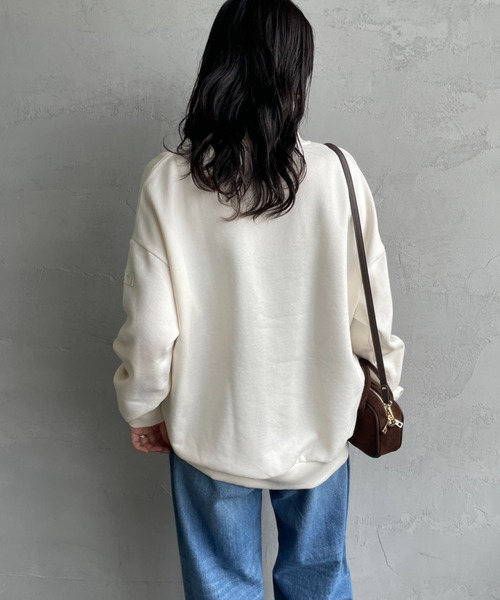 TATRAS フルジップスウェット L ライトアイボリー TATRAS（タトラス） トレーナー スウェット 別注 FITART ブランドロゴ