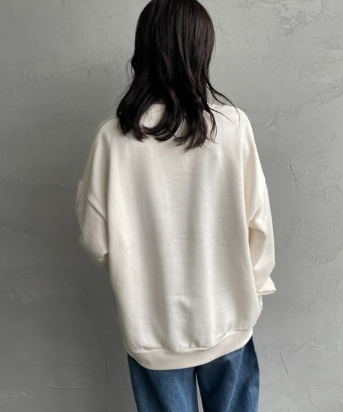 TATRAS/タトラス] 別注 LANIS ワンポイントロゴ クルーネック