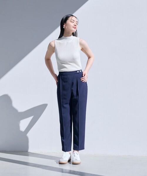 BIANCA(ビアンカ)の「【マルチシーン】洗えるエフォートレスパンツ(その他パンツ・レディース・ベージュ/ネイビー・40/38)」の3枚目の写真
