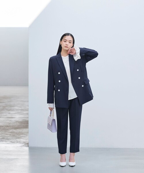 BIANCA(ビアンカ)の「【マルチシーン】洗えるエフォートレスパンツ(その他パンツ・レディース・ベージュ/ネイビー・40/38)」の8枚目の写真