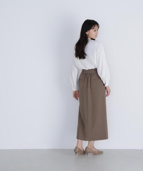 NATURAL BEAUTY BASIC(ナチュラルビューティーベーシック)の「◇アシメラッフルボウブラウス(シャツ/ブラウス・レディース・ラベンダー/ブラウン/オフホワイト・SMALL/MEDIUM)」の15枚目の写真
