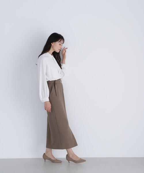 NATURAL BEAUTY BASIC(ナチュラルビューティーベーシック)の「◇アシメラッフルボウブラウス(シャツ/ブラウス・レディース・ラベンダー/ブラウン/オフホワイト・SMALL/MEDIUM)」の17枚目の写真