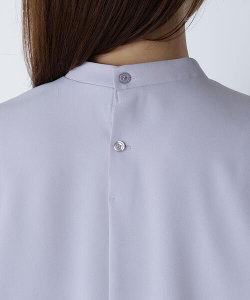 NATURAL BEAUTY BASIC(ナチュラルビューティーベーシック)の「◇アシメラッフルボウブラウス(シャツ/ブラウス・レディース・ラベンダー/ブラウン/オフホワイト・SMALL/MEDIUM)」の6枚目の写真