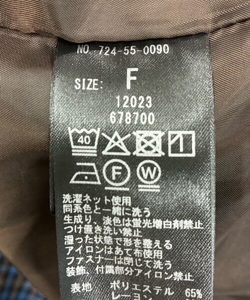 SHIPS any（シップス エニィ）の「SHIPS any:〈洗濯機可能〉ガンクラブ チェック サロペット パンツ（サロペット/オーバーオール・レディース・ブルー/レッド・ONE SIZE）」の10枚目の写真