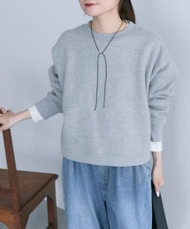 PUAL CE CIN | 裏起毛ショートプルオーバー(スウェット)