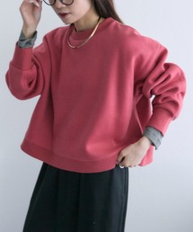 PUAL CE CIN | 裏起毛ショートプルオーバー(スウェット)