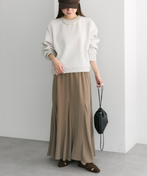 PUAL CE CIN（ピュアルセシン）の「裏起毛ショートプルオーバー（スウェット・レディース・オートミール/ピンク/レッド/グレー/ブラック・FREE）」の16枚目の写真