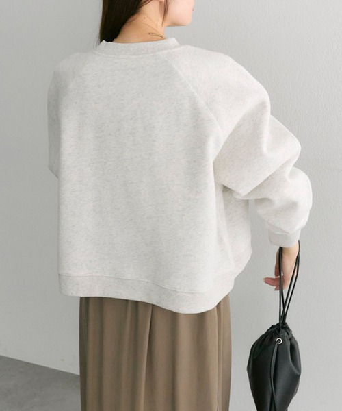 PUAL CE CIN（ピュアルセシン）の「裏起毛ショートプルオーバー（スウェット・レディース・オートミール/ピンク/レッド/グレー/ブラック・FREE）」の15枚目の写真
