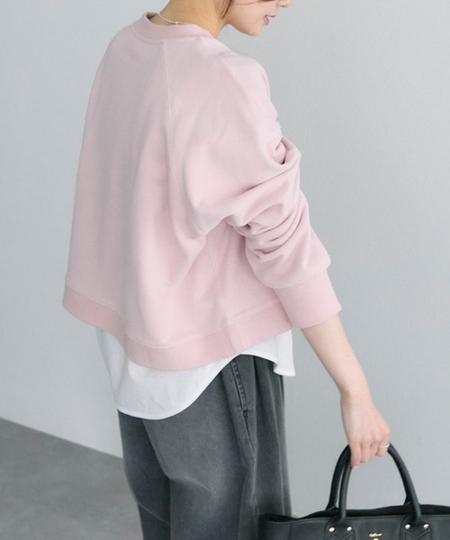 PUAL CE CIN（ピュアルセシン）の「裏起毛ショートプルオーバー（スウェット・レディース・オートミール/ピンク/レッド/グレー/ブラック・FREE）」の22枚目の写真