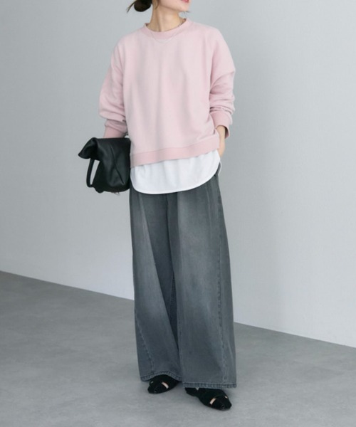 セール】裏起毛ショートプルオーバー（スウェット）｜PUAL CE CIN