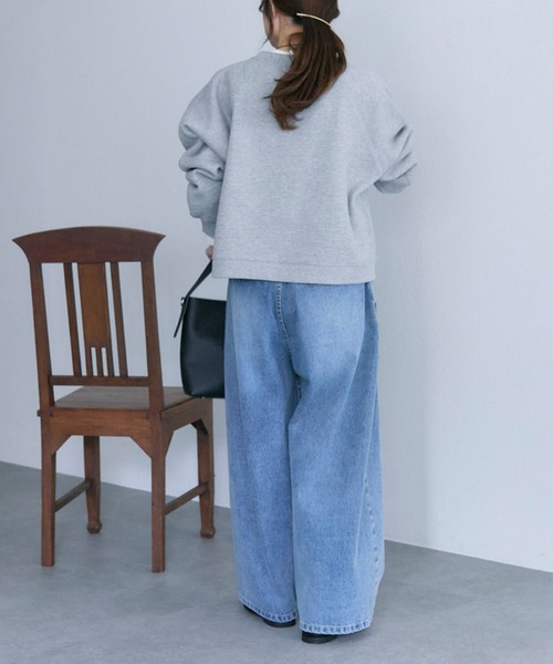 PUAL CE CIN（ピュアルセシン）の「裏起毛ショートプルオーバー（スウェット・レディース・オートミール/ピンク/レッド/グレー/ブラック・FREE）」の20枚目の写真