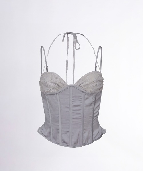 SCULPTOR(スカルプター)の「90`s Glossy Corset Top(その他トップス・レディース・グレー・SMALL/MEDIUM)」の5枚目の写真