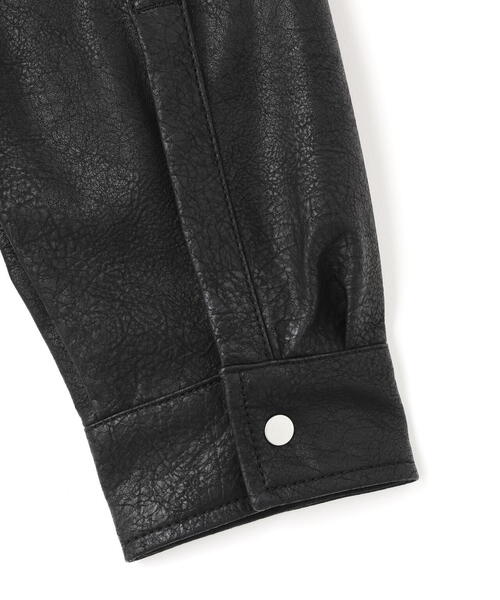 DANKE SCHON（ダンケシェーン）の「DankeSchon/ダンケシェーン/PU LEATHER SHIRTS（シャツ/ブラウス・レディース・ブラック・L/M）」の19枚目の写真