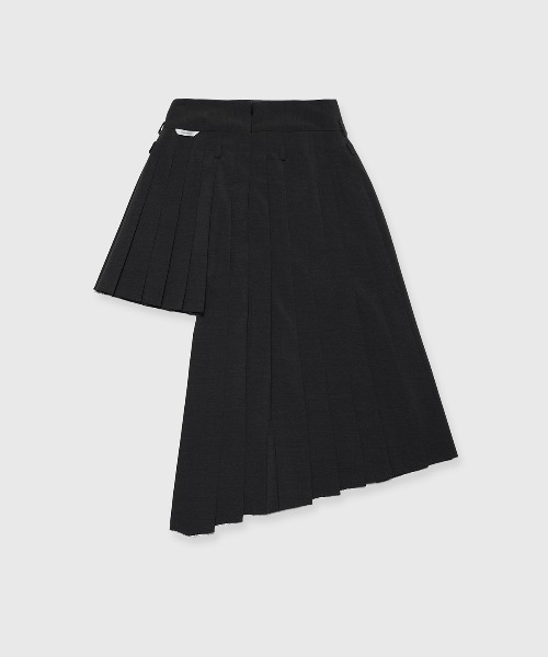 josemoon SCREW PLEATS SKIRT ブラック SCREW PLEATS SKIRT – JOSEMOON