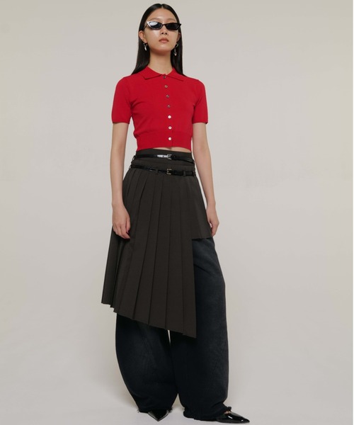 JOSE MOON（ジョゼムーン）の「SCREW PLEATS SKIRT/スクリュープリーツ