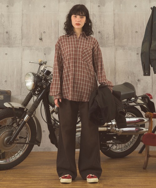 Zooodle（ズードル）の「Checked Shirt - チェックシャツ -（シャツ/ブラウス・メンズ・レッド/ブラウン・LARGE/MEDIUM）」の10枚目の写真