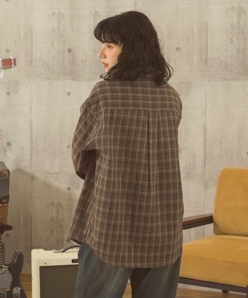 Zooodle（ズードル）の「Checked Shirt - チェックシャツ -（シャツ/ブラウス・メンズ・レッド/ブラウン・LARGE/MEDIUM）」の11枚目の写真