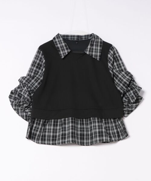 GORGE(ゴージ)の「《フェイクレイヤード×タック袖》レディース テレコドッキングトップス 長袖 春秋冬(Tシャツ/カットソー・レディース・その他4/その他3/オフホワイト/その他5・F)」の15枚目の写真