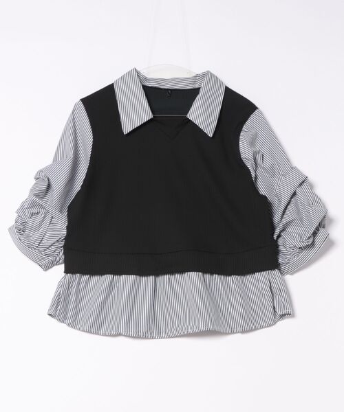 GORGE(ゴージ)の「《フェイクレイヤード×タック袖》レディース テレコドッキングトップス 長袖 春秋冬(Tシャツ/カットソー・レディース・その他4/その他3/オフホワイト/その他5・F)」の17枚目の写真