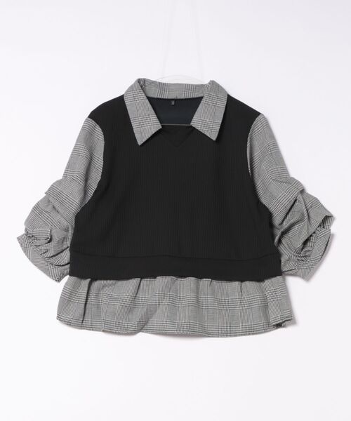 GORGE(ゴージ)の「《フェイクレイヤード×タック袖》レディース テレコドッキングトップス 長袖 春秋冬(Tシャツ/カットソー・レディース・その他4/その他3/オフホワイト/その他5・F)」の16枚目の写真