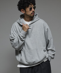 Firsthand/ファーストハンド 配色 リラックスフィット プルオーバーフーディ / ダブルフェイス