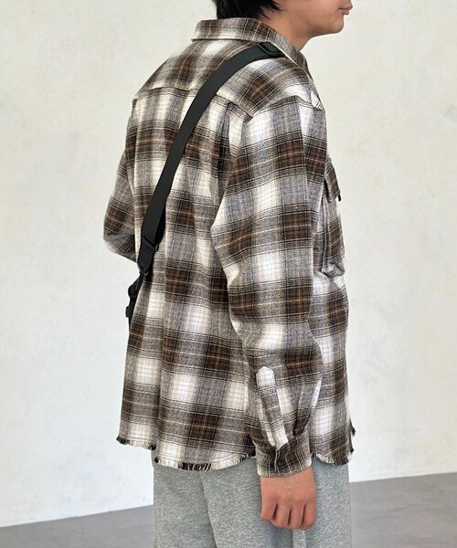 CPCM（シーピーシーエム）の「ヘビーネルフィッシングシャツ（シャツ/ブラウス・レディース・ブラック/レッド/ブラウン/ネイビー・MEDIUM/LARGE）」の11枚目の写真