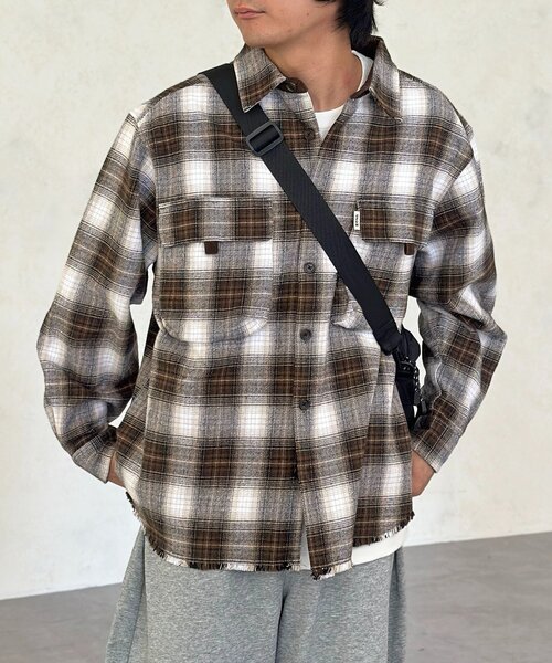 CPCM（シーピーシーエム）の「ヘビーネルフィッシングシャツ（シャツ/ブラウス・レディース・ブラック/レッド/ブラウン/ネイビー・MEDIUM/LARGE）」の13枚目の写真