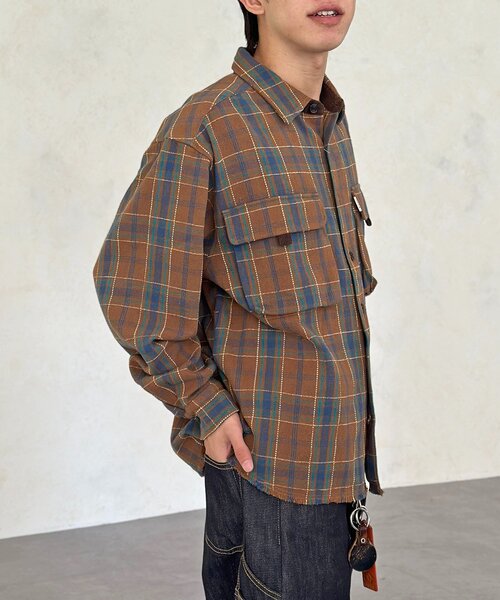 CPCM（シーピーシーエム）の「ヘビーネルフィッシングシャツ（シャツ/ブラウス・レディース・ブラック/レッド/ブラウン/ネイビー・MEDIUM/LARGE）」の20枚目の写真