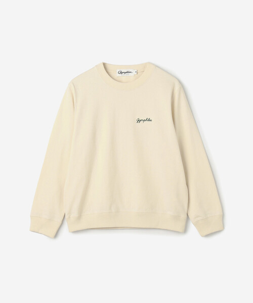 GYMPHLEX(ジムフレックス)の「Gymphlex | キッズ クルーネック 長袖プルオーバー(Tシャツ/カットソー・キッズ・グレー/サックスブルー/アイボリー・125/135/115)」の1枚目の写真