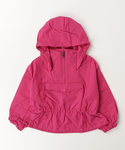 POLO RALPH LAUREN CHILDRENSWEAR（ポロ ラルフ ローレン チルドレンズウェア）の「クォータージップ ペプラム リップストップ ジャケット（ナイロンジャケット・キッズ・ピンク・3/6/4）」の3枚目の写真