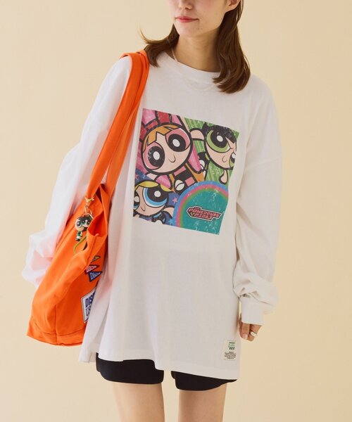 DISCUS(ディスカス)の「【WEB限定】【DISCUS×パワーパフガールズ】BIGロンTEE(Tシャツ/カットソー・レディース・ホワイト/ホワイト系その他/ホワイト系その他2・LARGE/MEDIUM)」の3枚目の写真