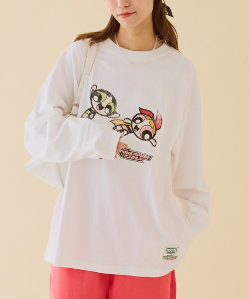 DISCUS(ディスカス)の「【WEB限定】【DISCUS×パワーパフガールズ】BIGロンTEE(Tシャツ/カットソー・レディース・ホワイト/ホワイト系その他/ホワイト系その他2・LARGE/MEDIUM)」の4枚目の写真