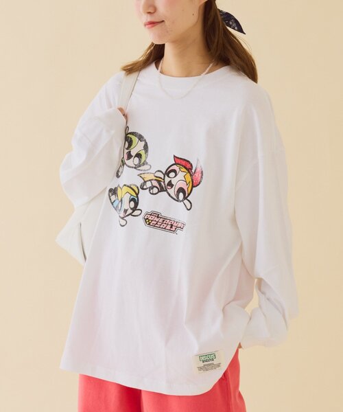 DISCUS(ディスカス)の「【WEB限定】【DISCUS×パワーパフガールズ】BIGロンTEE(Tシャツ/カットソー・レディース・ホワイト/ホワイト系その他/ホワイト系その他2・LARGE/MEDIUM)」の5枚目の写真