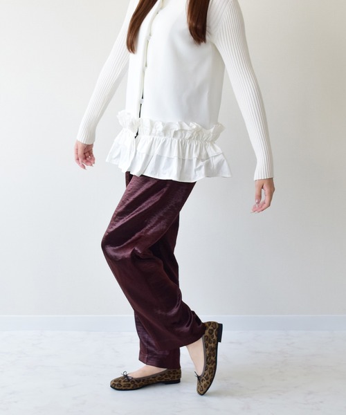 Bridget Birkin(ブリジットバーキン)の「【Bridget Birkin】ラウンドデイリーバレエシューズ(551543)(バレエシューズ・レディース・グレー系その他/マルチ/ブラック系その他・23.5/24/23/24.5/22.5)」の10枚目の写真